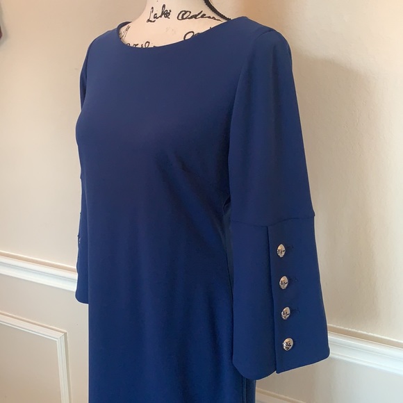 NWOT Calvin Klein 💙 Dress with 3/4 Flair Sleeves! - Picture 5 of 5